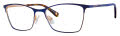 Liz Claiborne L 451 Semi Matte Navy (0E8W) Eyeglasses - Color Image