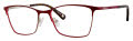 Liz Claiborne L 451 Opal E Burgundy (0LHF) Eyeglasses - Color Image