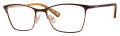 Liz Claiborne L 451 Brown Gold (0UFM) Eyeglasses - Color Image