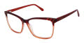 Lulu Guinness L236 Burgundy/Blush (BUR) Eyeglasses - Color Image
