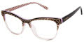 Lulu Guinness L949 Black/Blush (BLK) Eyeglasses - Color Image