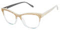 Lulu Guinness L949 Bone/Blue (BON) Eyeglasses - Color Image