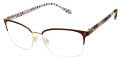 Lulu Guinness L951 Brown Gold (BRN) Eyeglasses - Color Image