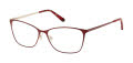 Lulu Guinness L222 Burgundy / Rose Gold (BUR) Eyeglasses - Color Image