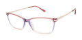 Lulu Guinness L225 Rose Purple (ROS) Eyeglasses - Color Image