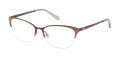 Lulu Guinness L796 Brown (BRN) Eyeglasses - Color Image