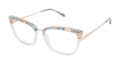 Lulu Guinness L930 Blue Blush (BLU) Eyeglasses - Color Image