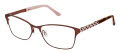 Lulu Guinness L200 Brown (BRN) Eyeglasses - Color Image