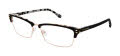 Lulu Guinness L203 Black / Rose Gold (BLK) Eyeglasses - Color Image