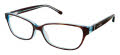 Lulu Guinness L204 Tortoise / Blue (TOB) Eyeglasses - Color Image