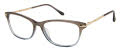 Lulu Guinness L238 Black/Blue (BLK) Eyeglasses - Color Image
