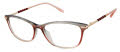 Lulu Guinness L238 Grey/Blush (GRY) Eyeglasses - Color Image