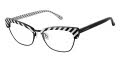 Lulu Guinness L787 Black with Print (BLK) Eyeglasses - Color Image