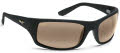 Maui Jim Peahi-202 Black Matte Rubber / HCL Bronze PolarizedPlus2 Lens (H202-2M) Sunglasses - Color Image