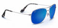 Maui Jim Cliff House-247 Silver / Blue Hawaii Mirror PolarizedPlus2 Lens (B247-17) Sunglasses - Color Image