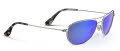 Maui Jim Baby Beach-245 Silver / Blue Hawaii Mirror PolarizedPlus2 Lens (B245-17) Sunglasses - Color Image