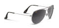Maui Jim Mavericks-264 Silver / Neutral Grey PolarizedPlus2 Lens (GS264-17) Sunglasses - Color Image