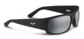 Maui Jim World Cup-266 Matte Black Rubber / Neutral Grey PolarizedPlus2 Lens (266-02MR) Sunglasses - Color Image