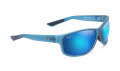 Maui Jim Kaiwi Channel-840 Blue Black Stripe / Blue Hawaii Mirror PolarizedPlus2 Lens (B840-03S) Sunglasses - Color Image