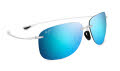 Maui Jim Hikina-445 Matte Crystal / Blue Hawaii Mirror PolarizedPlus2 Lens (B445-05CM) Sunglasses - Color Image