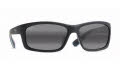 Maui Jim Kanaio Coast-766 Matte Soft Black with White and Blue / Neutral Grey PolarizedPlus2 Lens (766-02MD) Sunglasses - Color Image