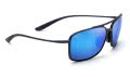 Maui Jim Kaupo Gap-437 Matte Blue / Blue Hawaii Mirror PolarizedPlus2 Lens (B437-03M) Sunglasses - Color Image