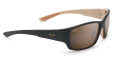 Maui Jim Local Kine-810 Matte Dark Transparent Brown-Tan-Cream / HCL Bronze PolarizedPlus2 Lens (H810-25MC) Sunglasses - Color Image