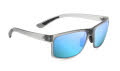 Maui Jim Pokowai Arch-439 Translucent Matte Grey / Blue Hawaii Mirror PolarizedPlus2 Lens (B439-11M) Sunglasses - Color Image