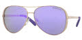 Michael Kors MK5004 - Chelsea Rose Gold / Purple Mirror Lens (10034V) Sunglasses - Color Image