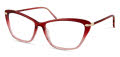 Modo Amber Burgundy Gradient w/ Covered Temples Eyeglasses - Color Image