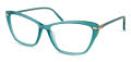 Modo Amber Petrol w/ Covered Temples Eyeglasses - Color Image