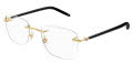 Mont Blanc MB0274O Gold-Black (001) Eyeglasses - Color Image