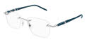 Mont Blanc MB0346O Silver-Blue (002) Eyeglasses - Color Image