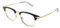 Mont Blanc MB0364O Black - Gold (001) Eyeglasses - Color Image