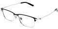 Mont Blanc MB0374OA Black - Silver (001) Eyeglasses - Color Image