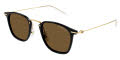 Mont Blanc MB0295S Black-Gold / Brown Lens (001) Sunglasses - Color Image