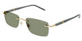 Mont Blanc MB0344S Gold-Grey / Green Lens (005) Sunglasses - Color Image