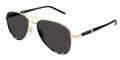 Mont Blanc MB0345S Gold-Black / Grey Lens (001) Sunglasses - Color Image