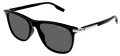 Mont Blanc MB0216S Black / Grey Lens (001) Sunglasses - Color Image