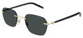 Mont Blanc MB0270S Gold-Black / Grey Lens (001) Sunglasses - Color Image