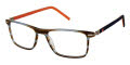 New Balance NB 542 Grey Brown Horn (1) Eyeglasses - Color Image