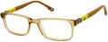 New Balance Kids NBK 171 Light Amber Crystal (3) Eyeglasses - Color Image
