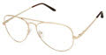 New Globe M598 Gold Eyeglasses - Color Image