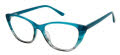 Nicole Miller CATALINA Resort Teal Gradient (C01) Eyeglasses - Color Image