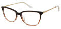 Nicole Miller DORADO BEACH Resort Brown Fade Gold (C01) Eyeglasses - Color Image