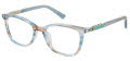 Nicole Miller Amelia Tween Teal (C02) Eyeglasses - Color Image