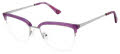 Nicole Miller DIX Bay Yourfit Mauve/Silver (C03) Eyeglasses - Color Image