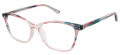 Nicole Miller HERMITAGE YourFit Teal Rose (C02) Eyeglasses - Color Image