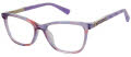 Nicole Miller Indra Purple Trans (C02) Eyeglasses - Color Image