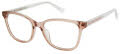 Nicole Miller Laguna Resort Nude Trans (C01) Eyeglasses - Color Image